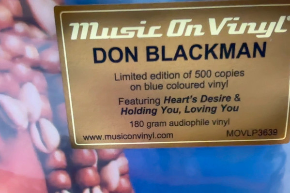 Don Blackman - Don Blackman | Music On Vinyl (MOVLP3639) - 3 Don Blackman - Don Blackman | Music On Vinyl (MOVLP3639) - 3