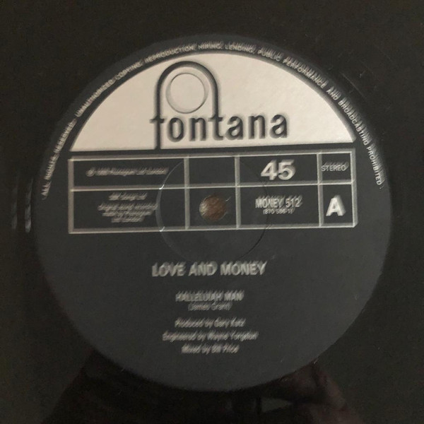 Love And Money - Halleluiah Man | Fontana (MONEY 512) - 2