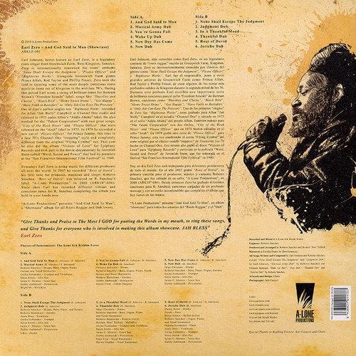 Earl Zero - And God Said To Man | A-Lone Productions (ARKLP-001) - 2 Earl Zero - And God Said To Man | A-Lone Productions (ARKLP-001) - 2