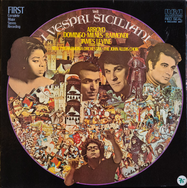 Giuseppe Verdi  -  Martina Arroyo , Placido Domingo , Sherrill Milnes , Ruggero Raimondi , James Levine , New Philharmonia Orchestra • John Alldis Choir - I Vespri Siciliani | RCA Red Seal (ARL4-0370) - main