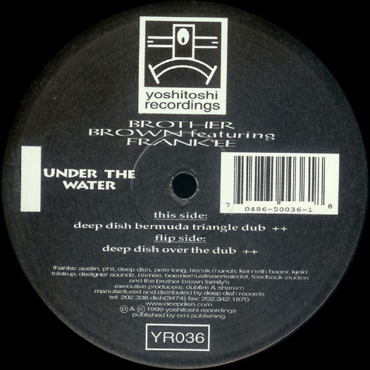 Brother Brown Featuring Frank'ee - Under The Water | Yoshitoshi Recordings (YR036) - 3