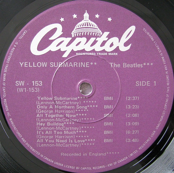 The Beatles - Yellow Submarine | Capitol Records (SW-153) - 3 The Beatles - Yellow Submarine | Capitol Records (SW-153) - 3