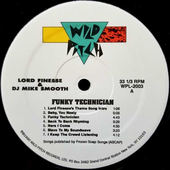Lord Finesse & DJ Mike Smooth - Funky Technician | Wild Pitch Records (WPL 2003) - 3