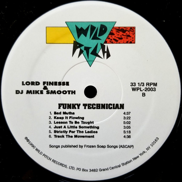 Lord Finesse & DJ Mike Smooth - Funky Technician | Wild Pitch Records (WPL 2003) - 4