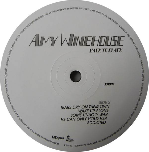 Amy Winehouse - Back To Black | Universal Records (173 412 8) - 3 Amy Winehouse - Back To Black | Universal Records (173 412 8) - 3