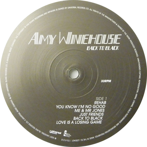 Amy Winehouse - Back To Black | Universal Records (173 412 8) - 2 Amy Winehouse - Back To Black | Universal Records (173 412 8) - 2