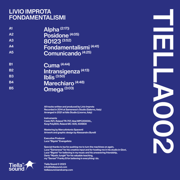 Livio Improta - Fondamentalismi | Tiella Sound (TIELLA002)