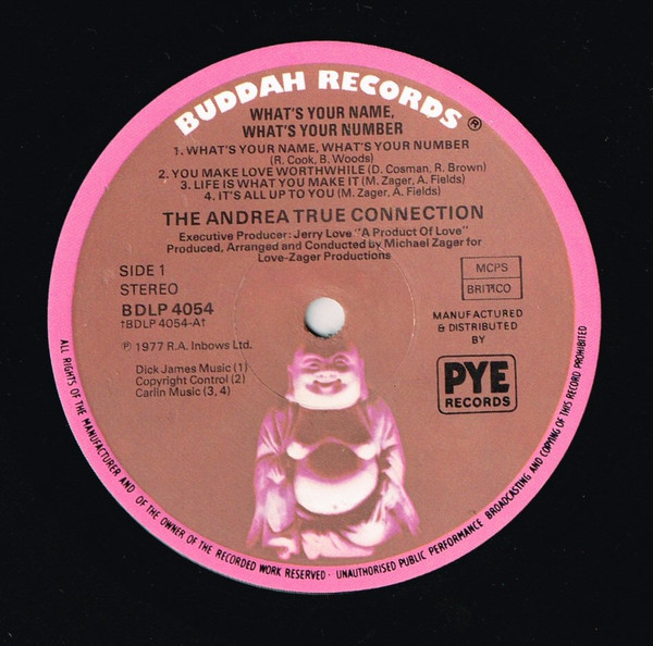 Andrea True Connection - What's Your Name, What's Your Number | Buddah Records (BDLP 4054) - 3 Andrea True Connection - What's Your Name, What's Your Number | Buddah Records (BDLP 4054) - 3