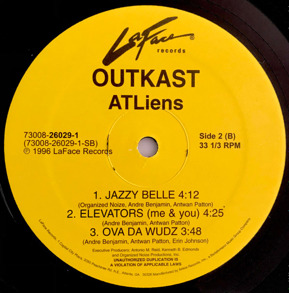 OutKast - ATLiens | LaFace Records (73008-26029-1) - 4 OutKast - ATLiens | LaFace Records (73008-26029-1) - 4