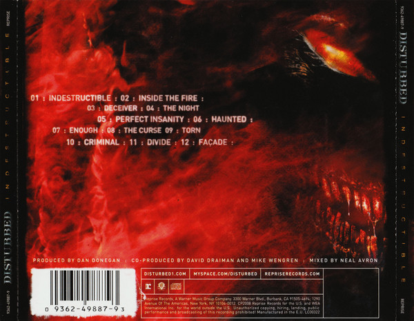 Disturbed - Indestructible | Reprise Records (9362-49887-9) - 2