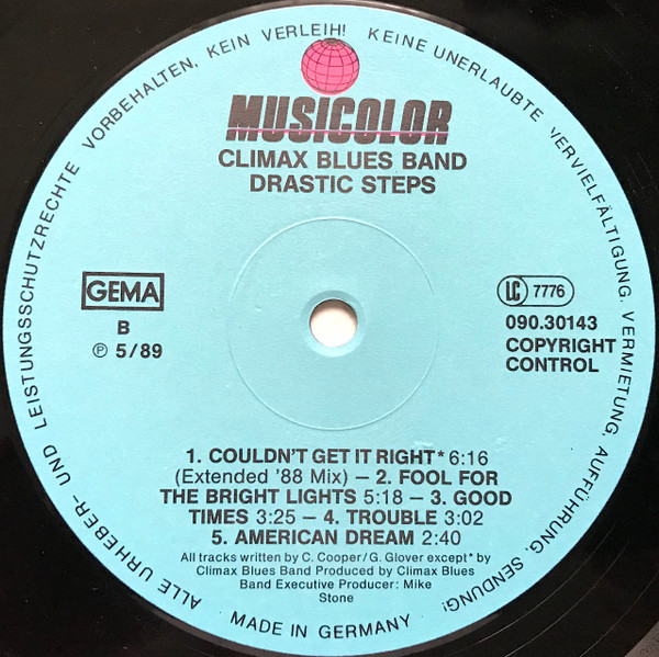 Climax Blues Band - Drastic Steps | Musicolor (090.30143) - 4