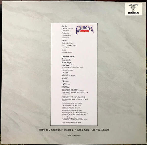 Climax Blues Band - Drastic Steps | Musicolor (090.30143) - 2