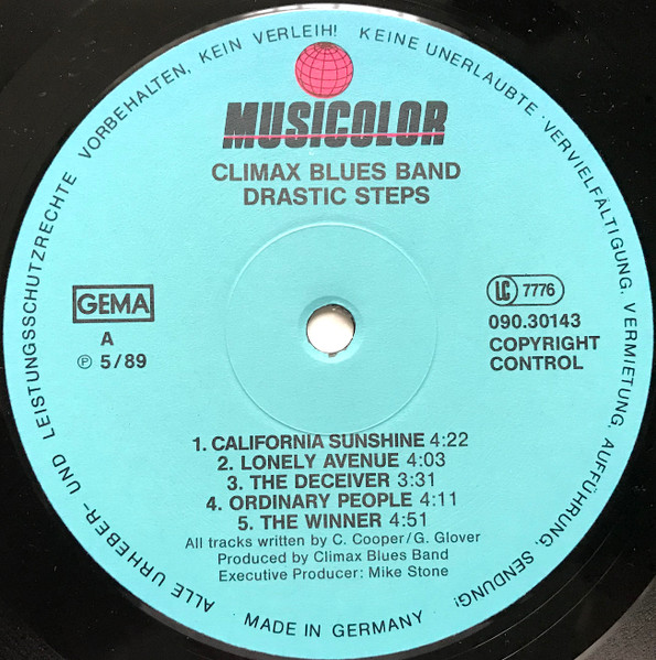 Climax Blues Band - Drastic Steps | Musicolor (090.30143) - 3