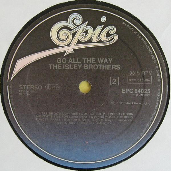 The Isley Brothers - Go All The Way | Epic (EPC 84025) - 2