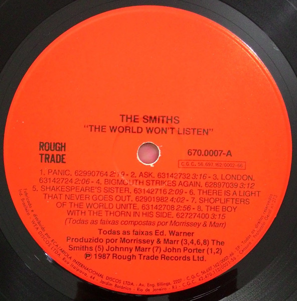 The Smiths - The World Won't Listen | Rough Trade (670.0007) - 3