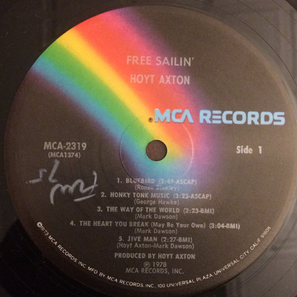 Hoyt Axton - Free Sailin' | MCA Records (MCA-2319) - 3 Hoyt Axton - Free Sailin' | MCA Records (MCA-2319) - 3