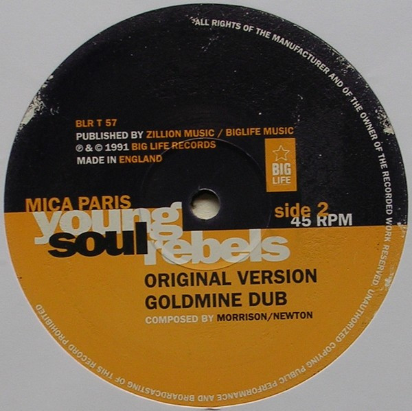 Mica Paris - Young Soul Rebels | Big Life (BLR T 57) - 4 Mica Paris - Young Soul Rebels | Big Life (BLR T 57) - 4