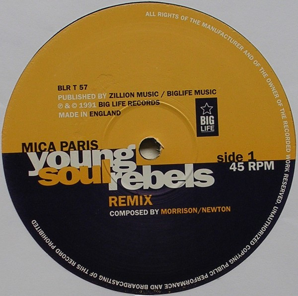 Mica Paris - Young Soul Rebels | Big Life (BLR T 57) - 3 Mica Paris - Young Soul Rebels | Big Life (BLR T 57) - 3