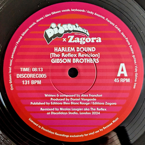 Gibson Brothers - Harlem Bound / Dancin' The Mambo (The Reflex Revisions) | Discolidays (DISCOREC005) - 3 Gibson Brothers - Harlem Bound / Dancin' The Mambo (The Reflex Revisions) | Discolidays (DISCOREC005) - 3