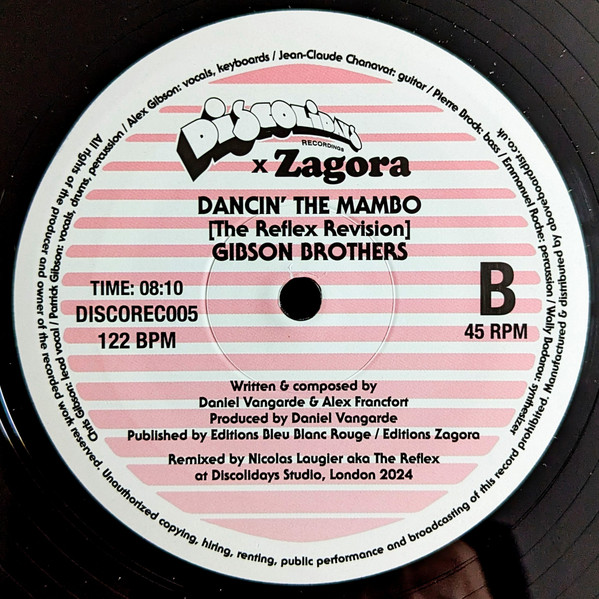 Gibson Brothers - Harlem Bound / Dancin' The Mambo (The Reflex Revisions) | Discolidays (DISCOREC005) - 4 Gibson Brothers - Harlem Bound / Dancin' The Mambo (The Reflex Revisions) | Discolidays (DISCOREC005) - 4