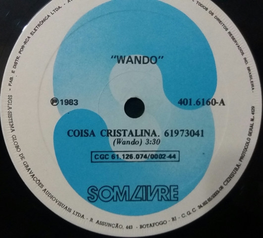 Wando - Coisa Cristalina | Som Livre (401.6160) - 3