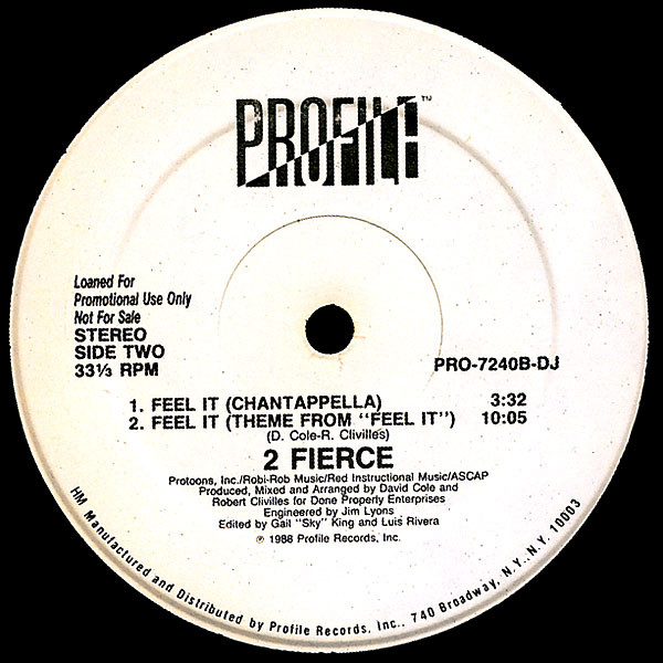 2 Fierce - Feel It | Profile Records (PRO-7240-DJ) - 2 2 Fierce - Feel It | Profile Records (PRO-7240-DJ) - 2