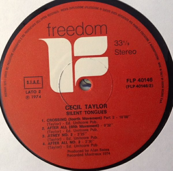 Cecil Taylor - Silent Tongues | Freedom (FLP 40146) - 4 Cecil Taylor - Silent Tongues | Freedom (FLP 40146) - 4