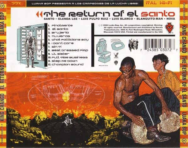 King Chango - The Return Of El Santo [CD] | Luaka Bop (72438-50307-2-7) - 2