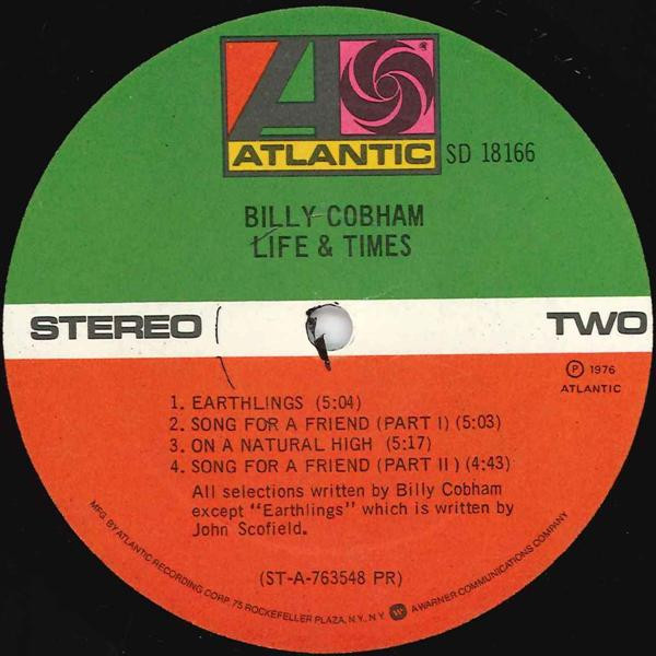 Billy Cobham - Life & Times | Atlantic (SD 18166) - 4