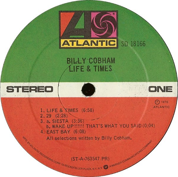 Billy Cobham - Life & Times | Atlantic (SD 18166) - 3