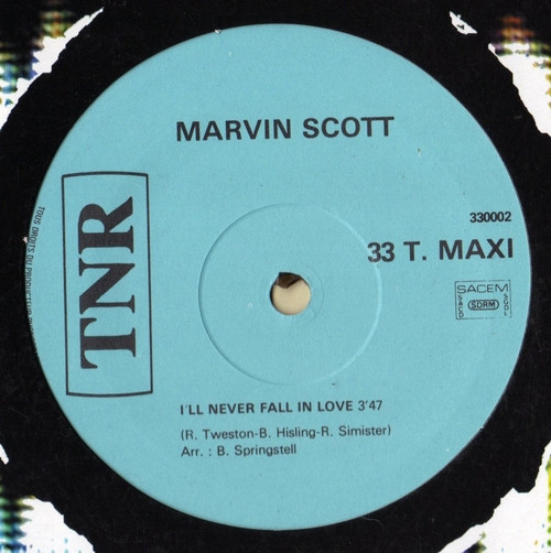 Marvin Scott - Help Policeman / I'll Never Fall In Love | TNR (330002) - 4
