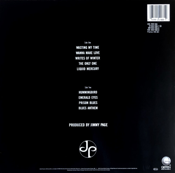 Jimmy Page - Outrider | Geffen Records (924 188-1) - 2 Jimmy Page - Outrider | Geffen Records (924 188-1) - 2