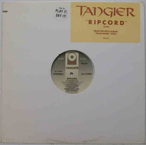 Tangier - Ripcord | ATCO Records (PR 2872)