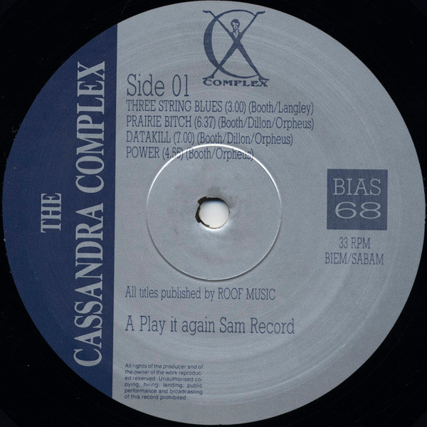 The Cassandra Complex - Feel The Width | Play It Again Sam Records (BIAS 68) - 4