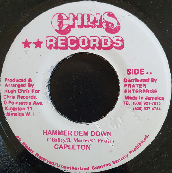 Capleton / Majah 5 & Kadian Silk - Hammer Dem Down / Proud To Be Black | Chris Records (none) - main Capleton / Majah 5 & Kadian Silk - Hammer Dem Down / Proud To Be Black | Chris Records (none) - main