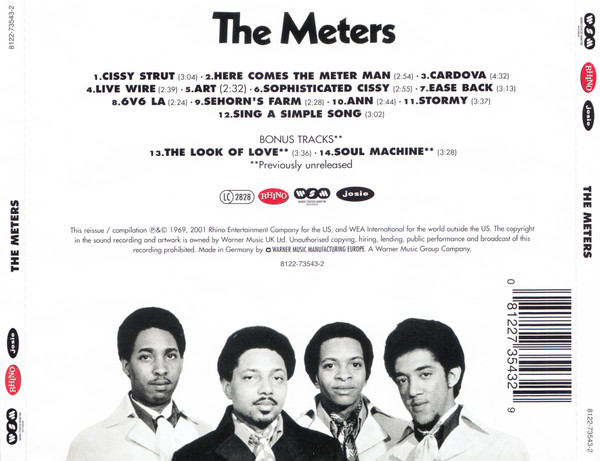 The Meters - The Meters | Warner Strategic Marketing United Kingdom (8122-73543-2) - 2 The Meters - The Meters | Warner Strategic Marketing United Kingdom (8122-73543-2) - 2
