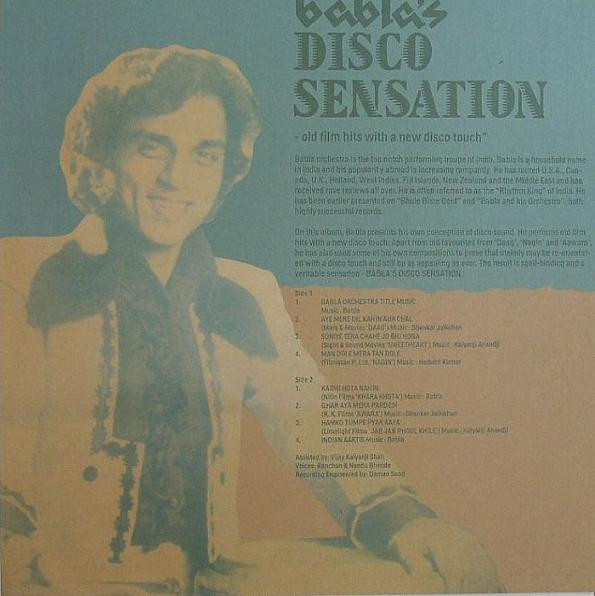 Babla & His Orchestra - Babla's Disco Sensation | Not On Label (BABLA1) - main