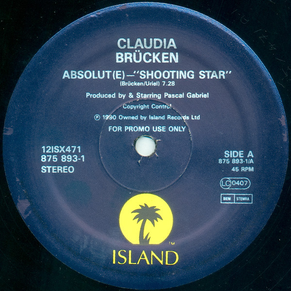 Claudia Brücken - Absolute | Island Records (12 ISX 471) - 2 Claudia Brücken - Absolute | Island Records (12 ISX 471) - 2