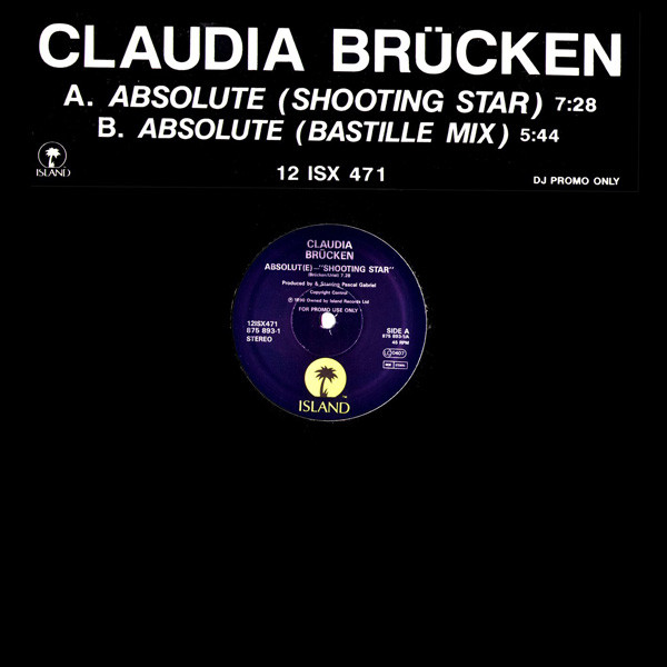 Claudia Brücken - Absolute | Island Records (12 ISX 471) - main Claudia Brücken - Absolute | Island Records (12 ISX 471) - main