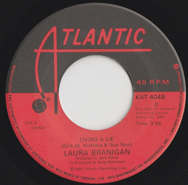 Laura Branigan - Gloria (7") [Vinyl] | Atlantic (KAT 4048) - 2