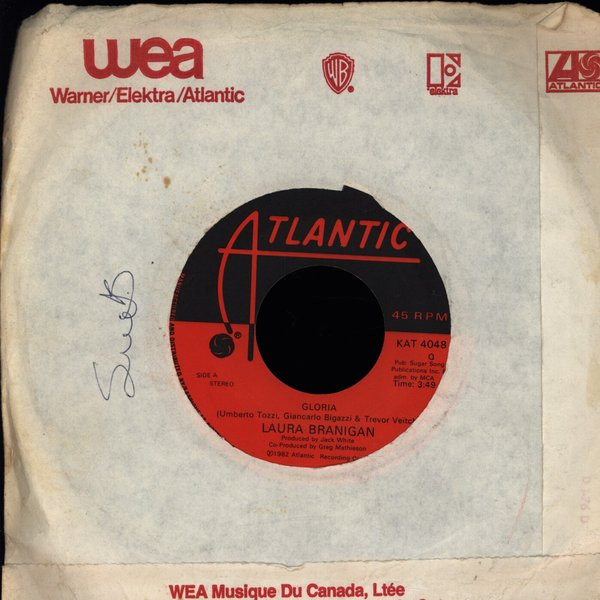 Laura Branigan - Gloria (7") [Vinyl] | Atlantic (KAT 4048) - 3
