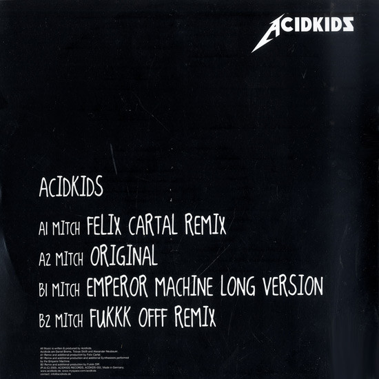 Acid Kids - Mitch | Acid Kids Records (ACDKDS002) - 2