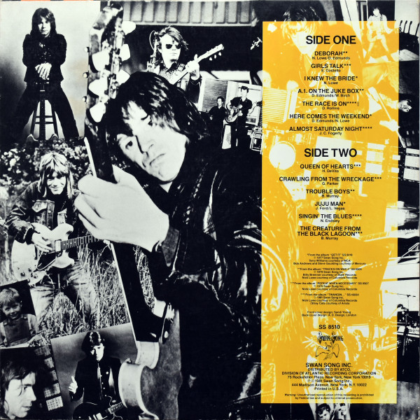 Dave Edmunds - The Best Of Dave Edmunds | Swan Song (SS 8510) - 2 Dave Edmunds - The Best Of Dave Edmunds | Swan Song (SS 8510) - 2