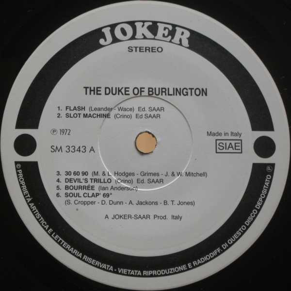 The Duke Of Burlington - The Pressed Piano | Joker (SM 3343) - 3