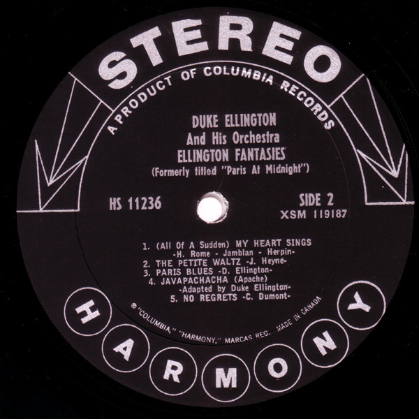 Duke Ellington And His Orchestra - Ellington Fantasies | Harmony (HS 11236) - 4 Duke Ellington And His Orchestra - Ellington Fantasies | Harmony (HS 11236) - 4