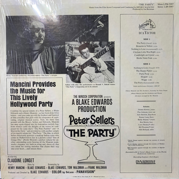 Henry Mancini - The Party (Music From The Film Score) | RCA Victor (LSP-3997) - 2