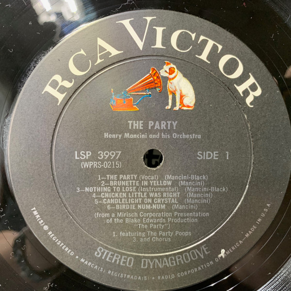 Henry Mancini - The Party (Music From The Film Score) | RCA Victor (LSP-3997) - 3