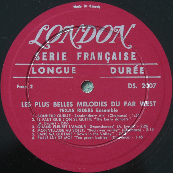 Ensemble Des Texas Riders - Les Plus Belles Mélodies Du Far West | London Records (DS 2007) - 4