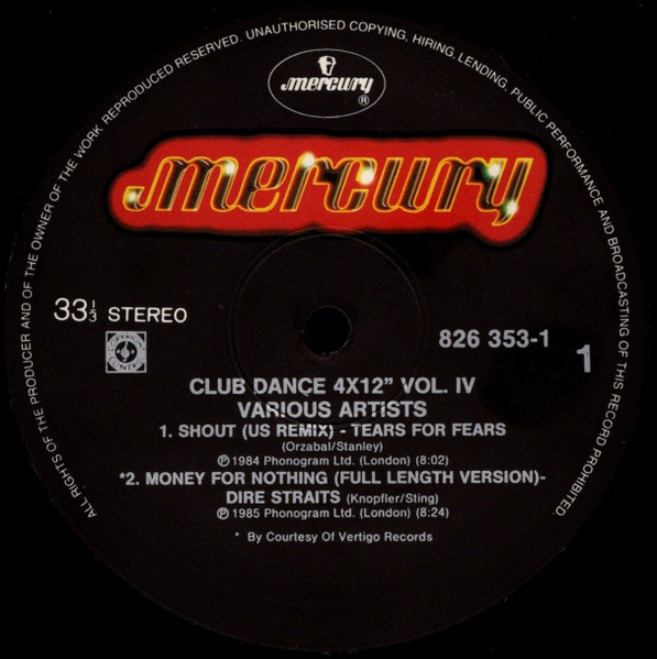 Various - Club Dance 4 x 12 Vol.4 | Mercury (826 353-1) - 3 Various - Club Dance 4 x 12 Vol.4 | Mercury (826 353-1) - 3