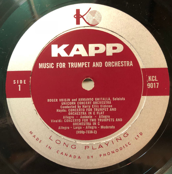 Henry Purcell , Antonio Vivaldi , Joseph Haydn - Music For Trumpet And Orchestra | Kapp Records (KCL-9017) - 4 Henry Purcell , Antonio Vivaldi , Joseph Haydn - Music For Trumpet And Orchestra | Kapp Records (KCL-9017) - 4